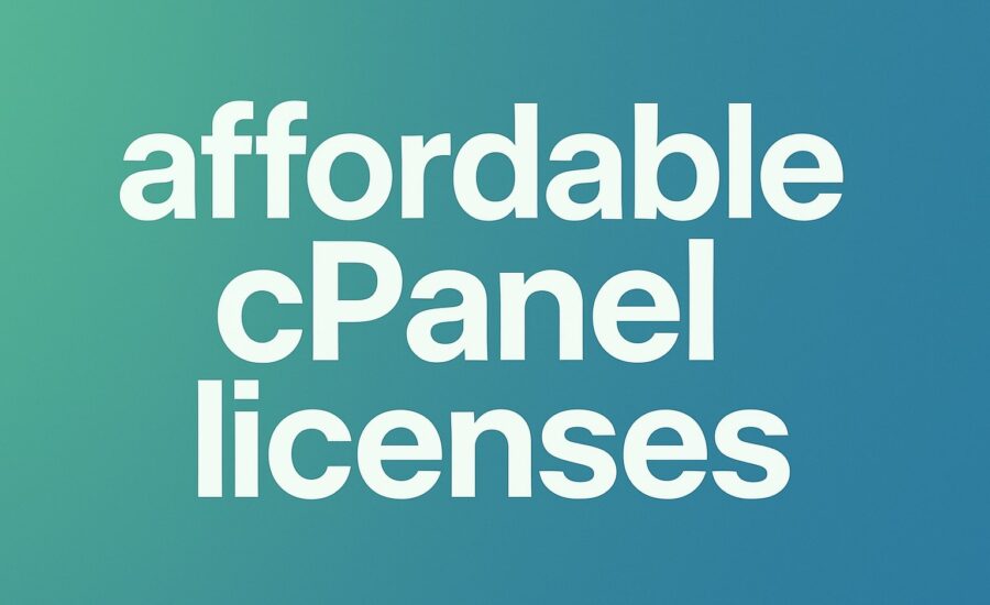 affordable cPanel licenses